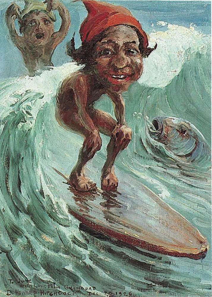 a person swimming in the water